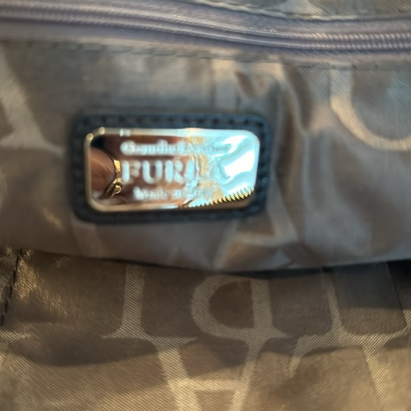 FURLA large tote, two gorgeous tone color, top handle or Crossbody 15x12x6” - Picture 8 of 13